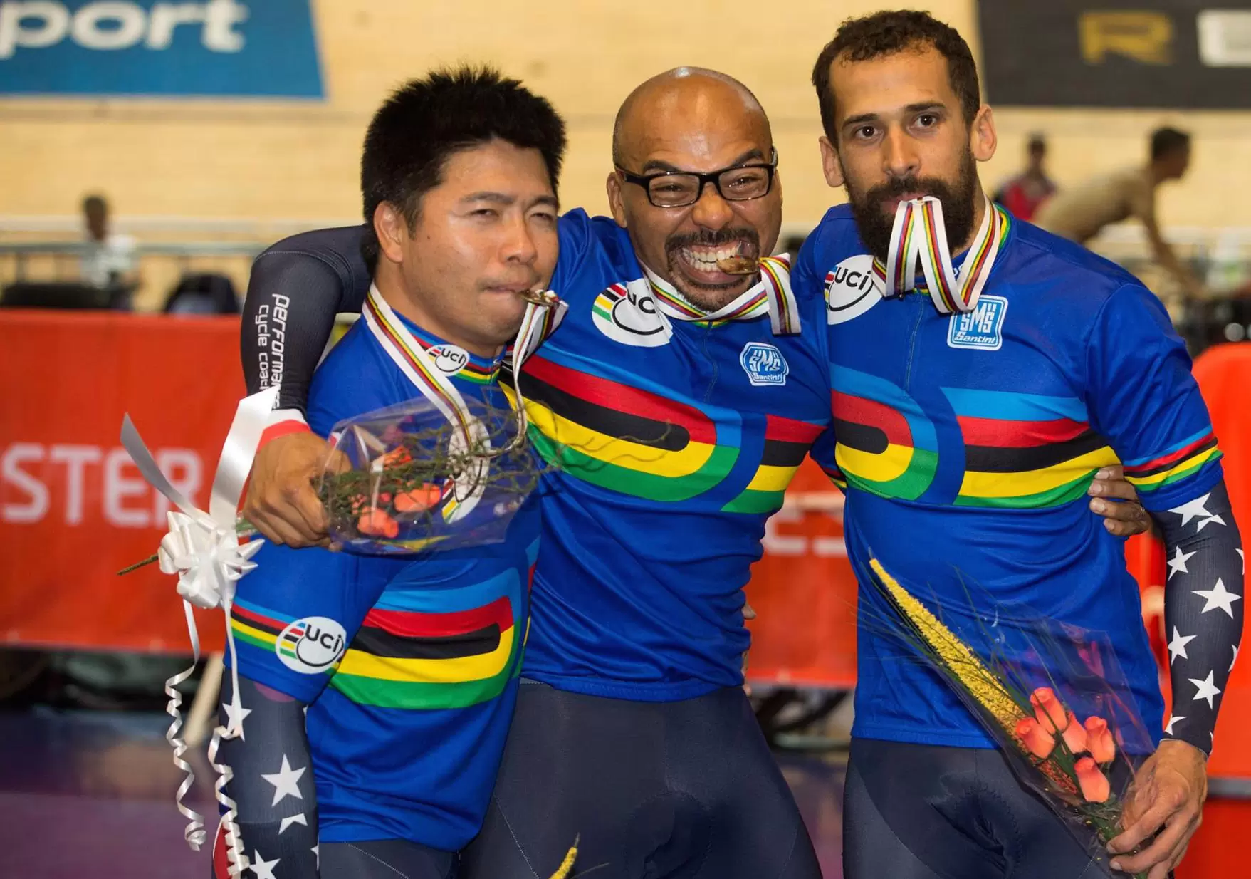 Victory Ceremony - UCI Track Masters World Championships 2015